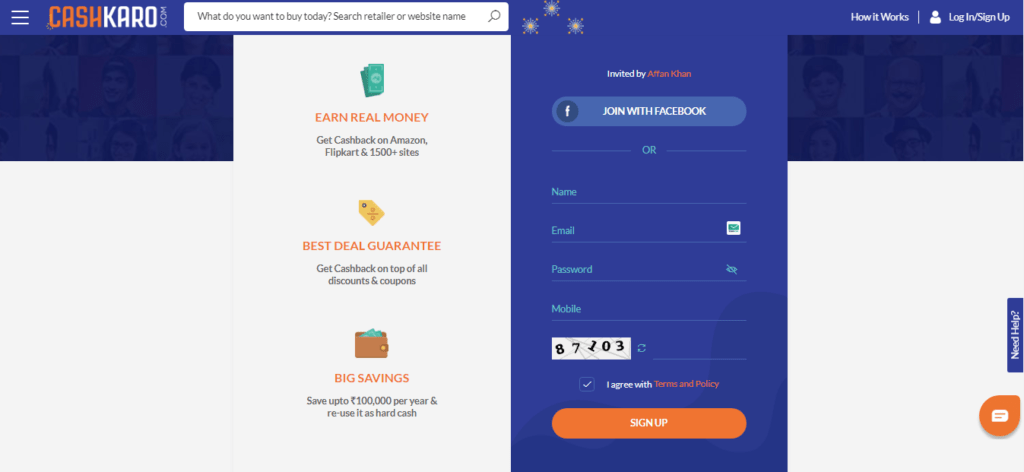 how to join cashkaro india's best cashback site